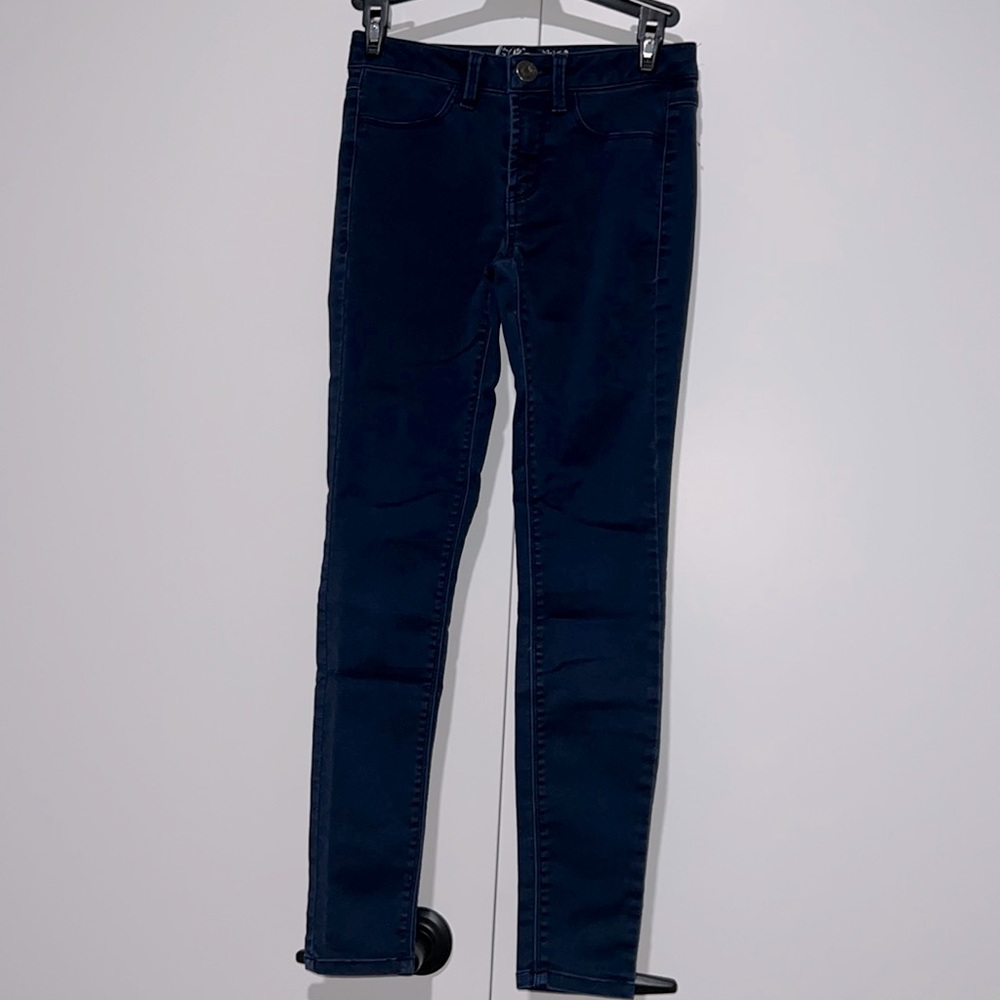Dark blue jeans
